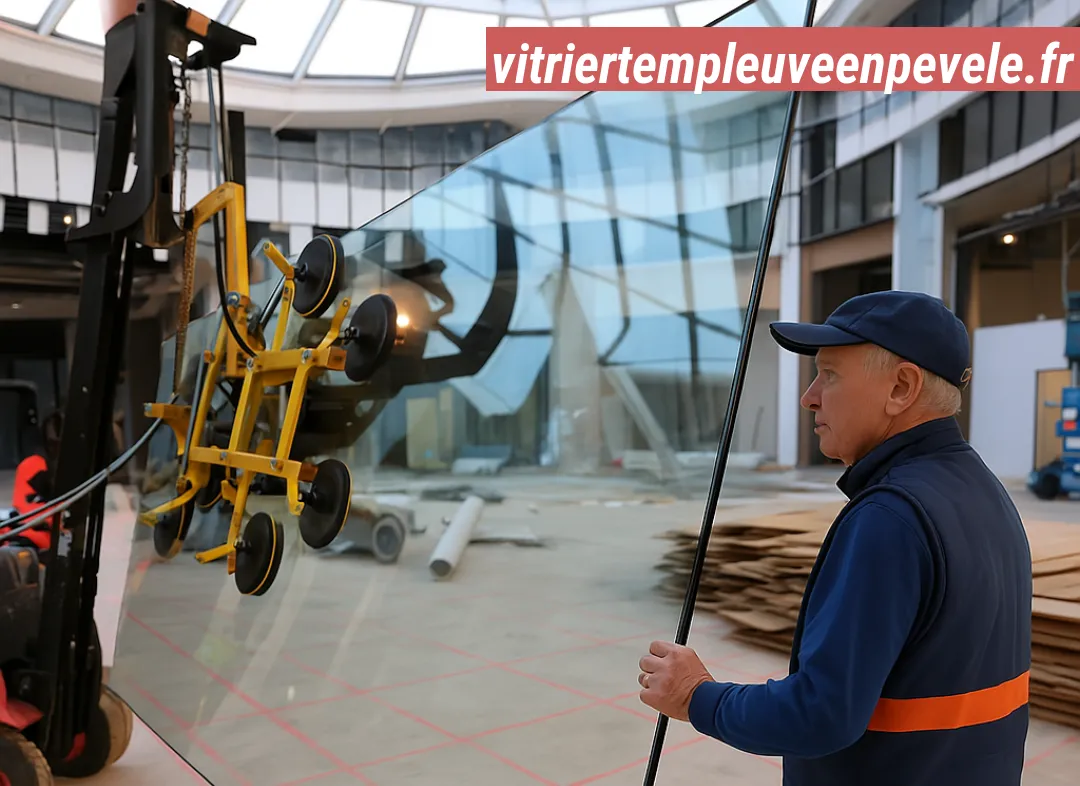 Remplacement de vitrine magasin Templeuve-en-Pévèle